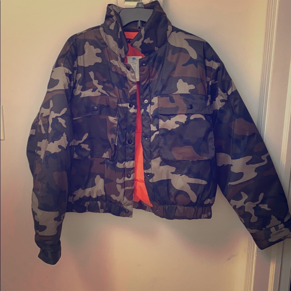 FORE from Vanilla Sky Sky Puffer Camo Jacket